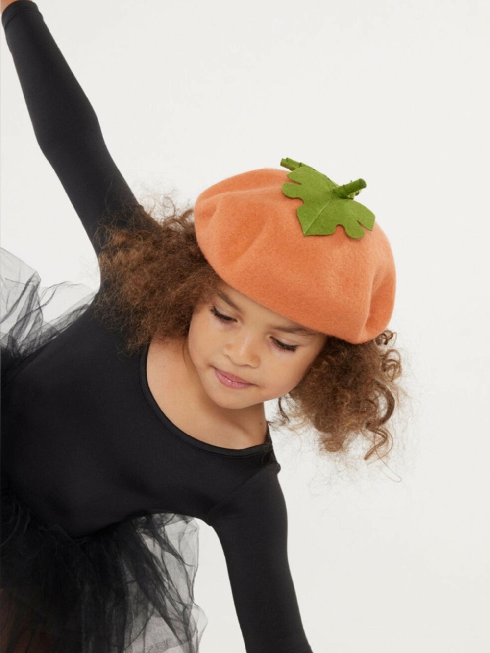 Iloveplum I love plum Bridgette Pumpkin beret hat orange fall halloween costume